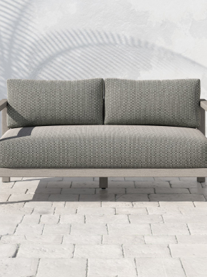 Sonoma Two Seater Sofa In Weathered Grey