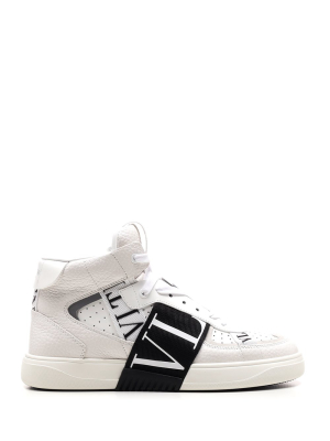 Valentino Vl7n Logo Band Mid-top Sneakers