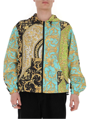 Versace Printed Hooded Jacket