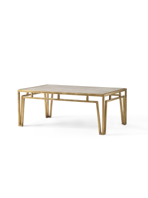 Modern Marble Coffee Table (gold)