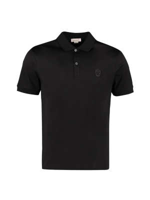 Alexander Mcqueen Skull Detail Polo Shirt