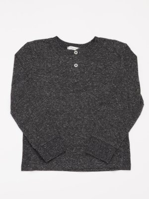 Boys Triblend Long Sleeve Henley