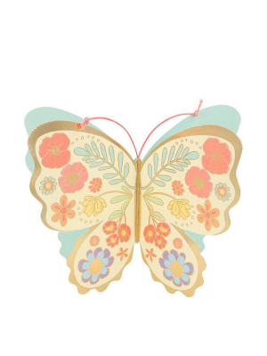 Floral Butterfly Stand-up Card