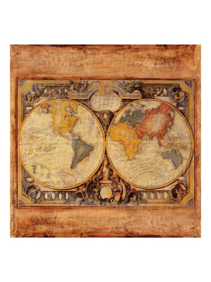 Thirstystone Old Map 4 Piece Occasions Coaster Set