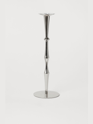 Tall Metal Candlestick