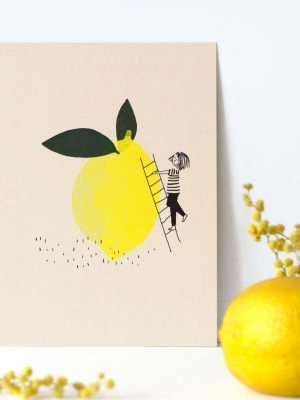 Lemon Postcard