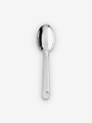 Normandie Tea Spoon In Silver Plate By Puiforcat