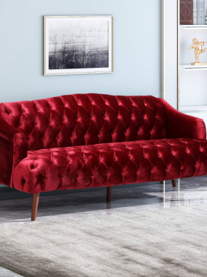 Adelia Modern Glam Tufted Velvet Sofa - Christopher Knight Home