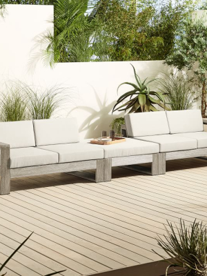 Portside Outdoor 3-piece Ottoman Sectional