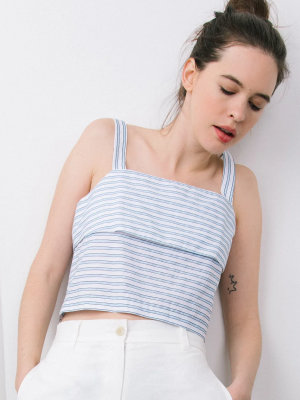 Leya - Double Layer Stripe Tank Top