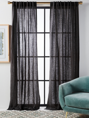 Stitched Linen Curtain