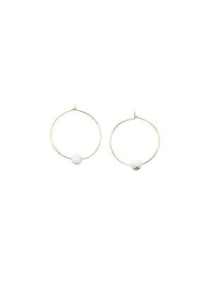 Son Of A Sailor Septima Hoop Earring - Howlite