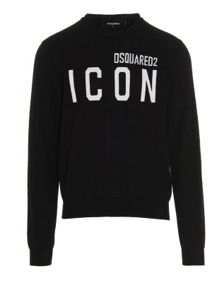 Dsquared2 Icon Intarsia Crewneck Sweater