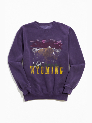 Altru Apparel Visit Wyoming Crew Neck Sweatshirt