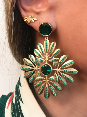 Kaleidoscope Tropical Leaves Earrings