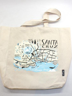 Santa Cruz Map Tote