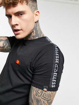 Ellesse Fede T-shirt With Taping In Black
