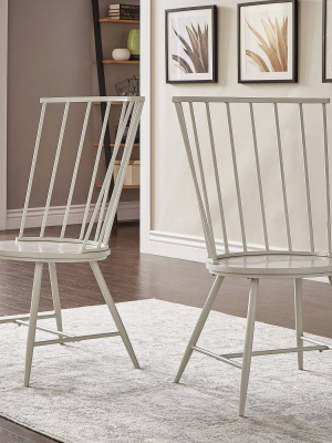 Set Of 2 Irelyn High Back Windsor Classic Dining Chairs - Inspire Q