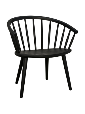 Noir Pauline Chair - Charcoal Black