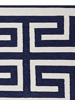 Perennials® Greek Key Indoor/outdoor Rug, Navy