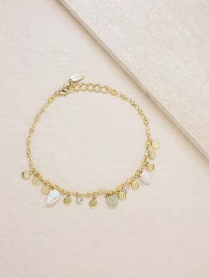 Let's Go Coastal 18k Gold Plated Anklet