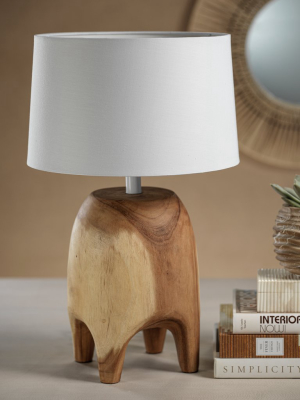 Acacia Wood Table Lamp