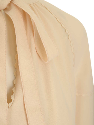 See By Chloé Tie Neck Oversized Blouse