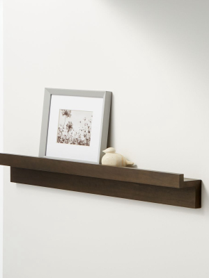 Carren 36" Floating Charcoal Ledge Shelf With Lip