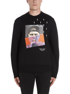 Neil Barrett Rap-nox Graphic Print Sweatshirt