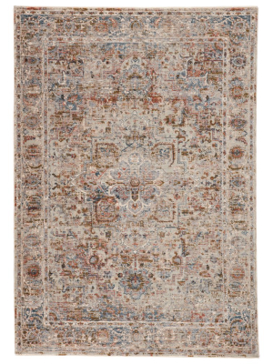 Jaipur Living Pierce Medallion Gray/ Multicolor Runner Rug (2'5"x10')