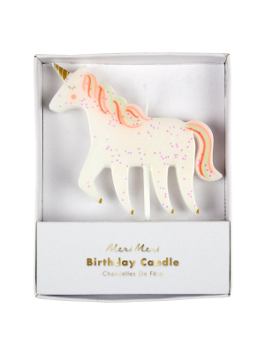 Unicorn Glitter Candle