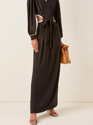 Straight To The Moon Cutout Jersey Maxi Dress