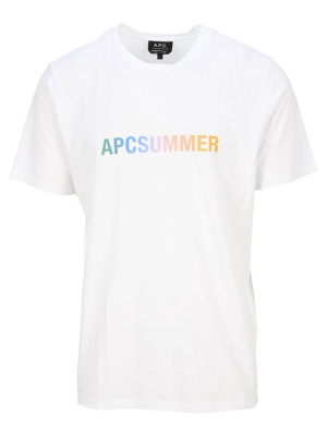 A.p.c. Summer Logo Print T-shirt