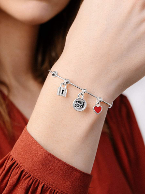 'true Love' Trio Charm Bangle