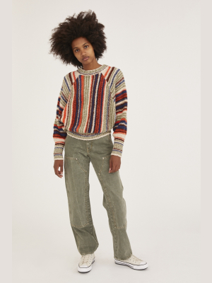 Uo Falcon Striped Dolman Sweater