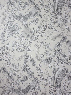 Kayyam Wallpaper In Gray From The Persian Garden Collection By Osborne & Little