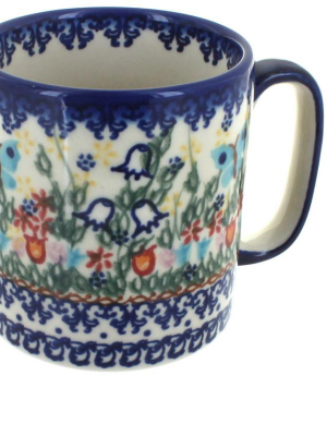 Blue Rose Polish Pottery Garden Of Eden Coffee Mug