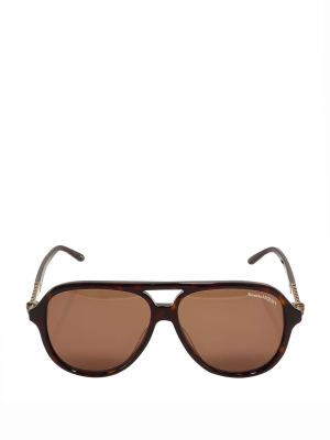 Alexander Mcqueen Eyewear Square Frame Sunglasses