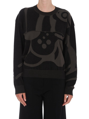 Kenzo Graphic Printed Ribbed Jumper