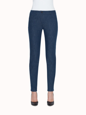 Slim Leg Cotton Denim Pants