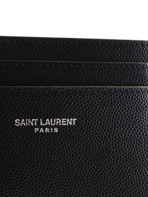 Saint Laurent Logo Print Cardholder