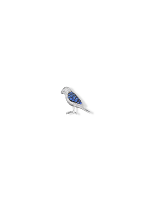 Wonderland Lovebird Sapphire Stud – Left