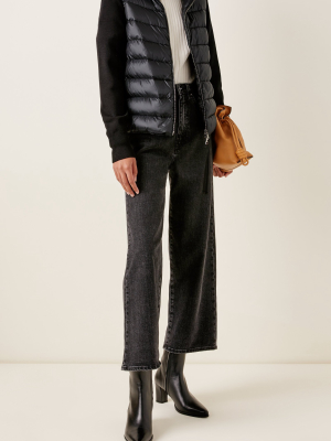 Wool-trimmed Down Puffer Jacket