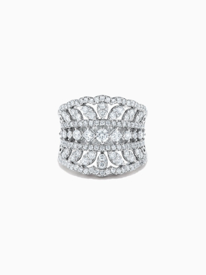 Effy Pave Classica 14k White Gold Diamond Ring, 1.90 Tcw