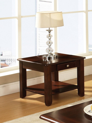 Nelson End Table Cherry - Steve Silver