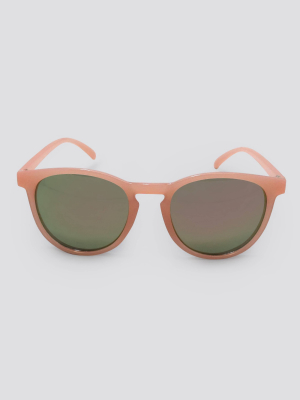 Women's Round Plastic Silhouette Sunglasses - Wild Fable™ Pink