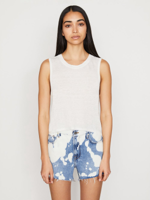 Swingy Muscle Tank -- Blanc