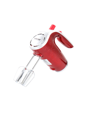 Better Chef 5 Speed Electric Hand Mixer In Red