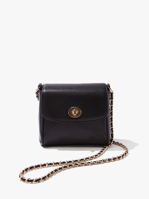 Structured Flap-top Crossbody Bag