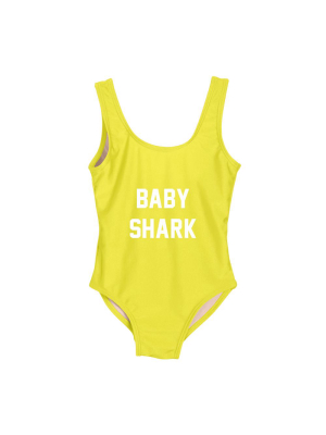 Baby Shark [kids One Piece Swimsuit]